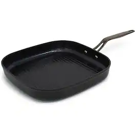 BLU - Blu. Cookware 11” Nonstick Grill Pan Griddle, Non-Toxic - Black