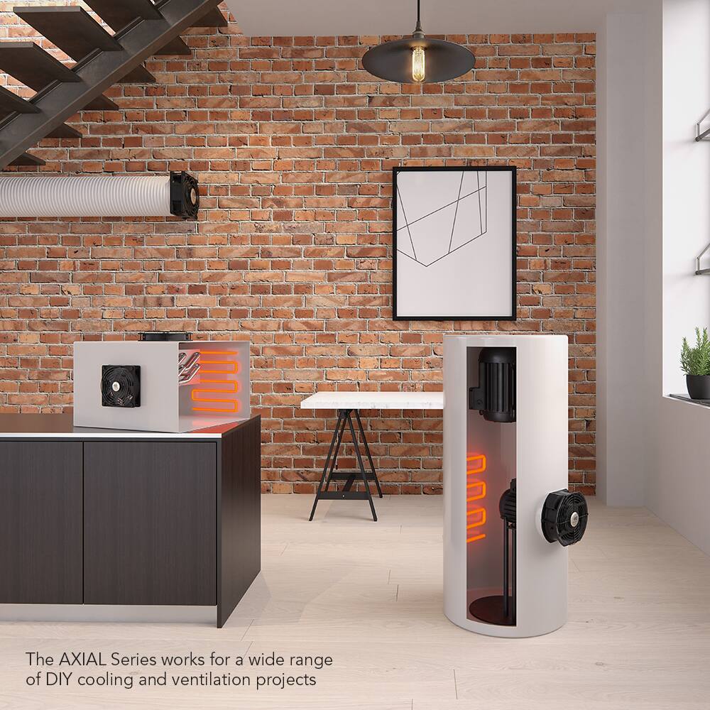 The AXIAL Series works for a wide range of DIY cooling and ventilation projects