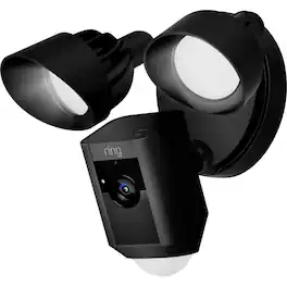 Ring - Floodlight Cam Pro with Bird’s Eye View and 3D Motion Detection -Wired - Black