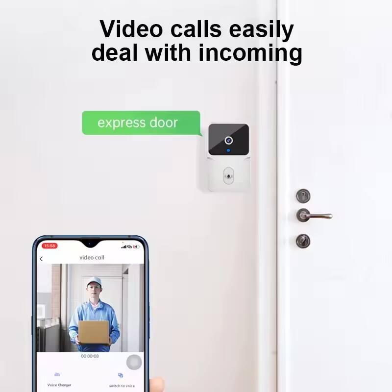 Video calls easily deal with incoming express door

15:58 video call 00:00:08 Voice Changer switch to voice