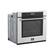 Left Zoom. Forno Appliances - 30" Built-In Single Electric Convection Wall Oven - Silver.