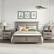 Alt View 18. Costway - Nightstand with 2 Drawers Farmhouse Bed Side Table with Open Storage Shelf - Gray.
