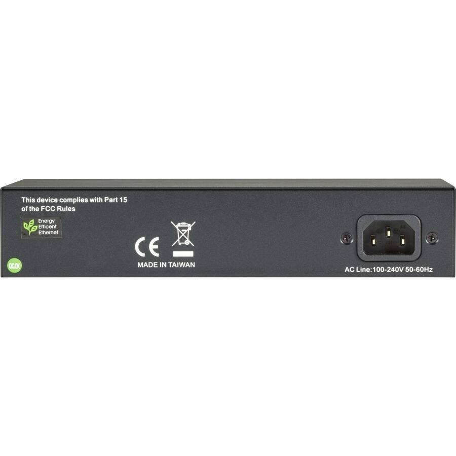 This device complies with Part 15 of the FCC Rules

Energy Efficient Ethernet

OCOK

MADE IN TAIWAN

AC Line: 100-240V 50-60Hz