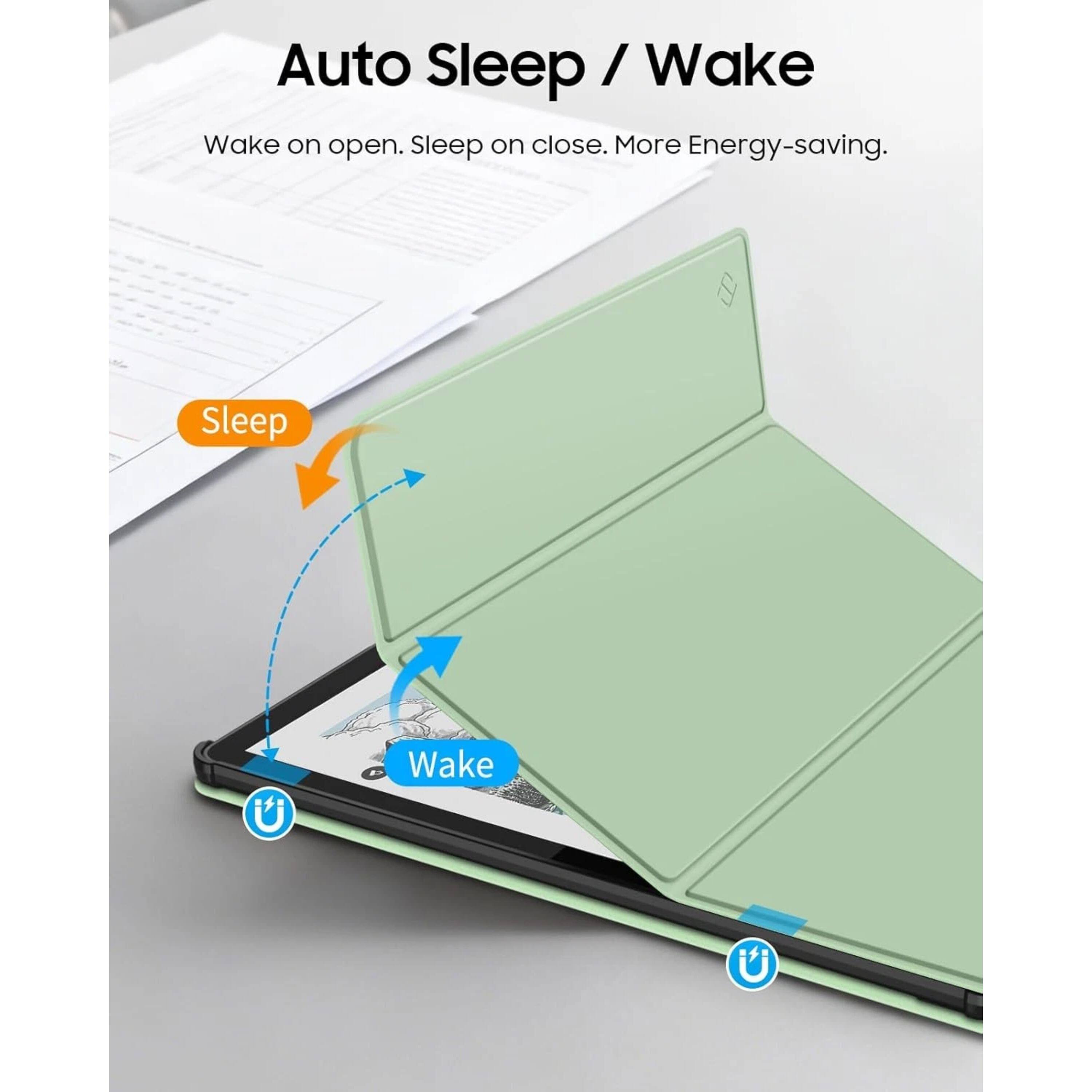 Auto Sleep / Wake  
Wake on open. Sleep on close. More Energy-saving.