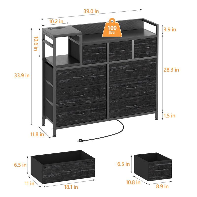 39.0 in  
10.6 in  
10.2 in  
100 lbs  
3.9 in  
33.9 in  
28.3 in  
1.5 in  
11.8 in  
6.5 in  
6.5 in  
11 in  
18.1 in  
10.8 in  
8.9 in