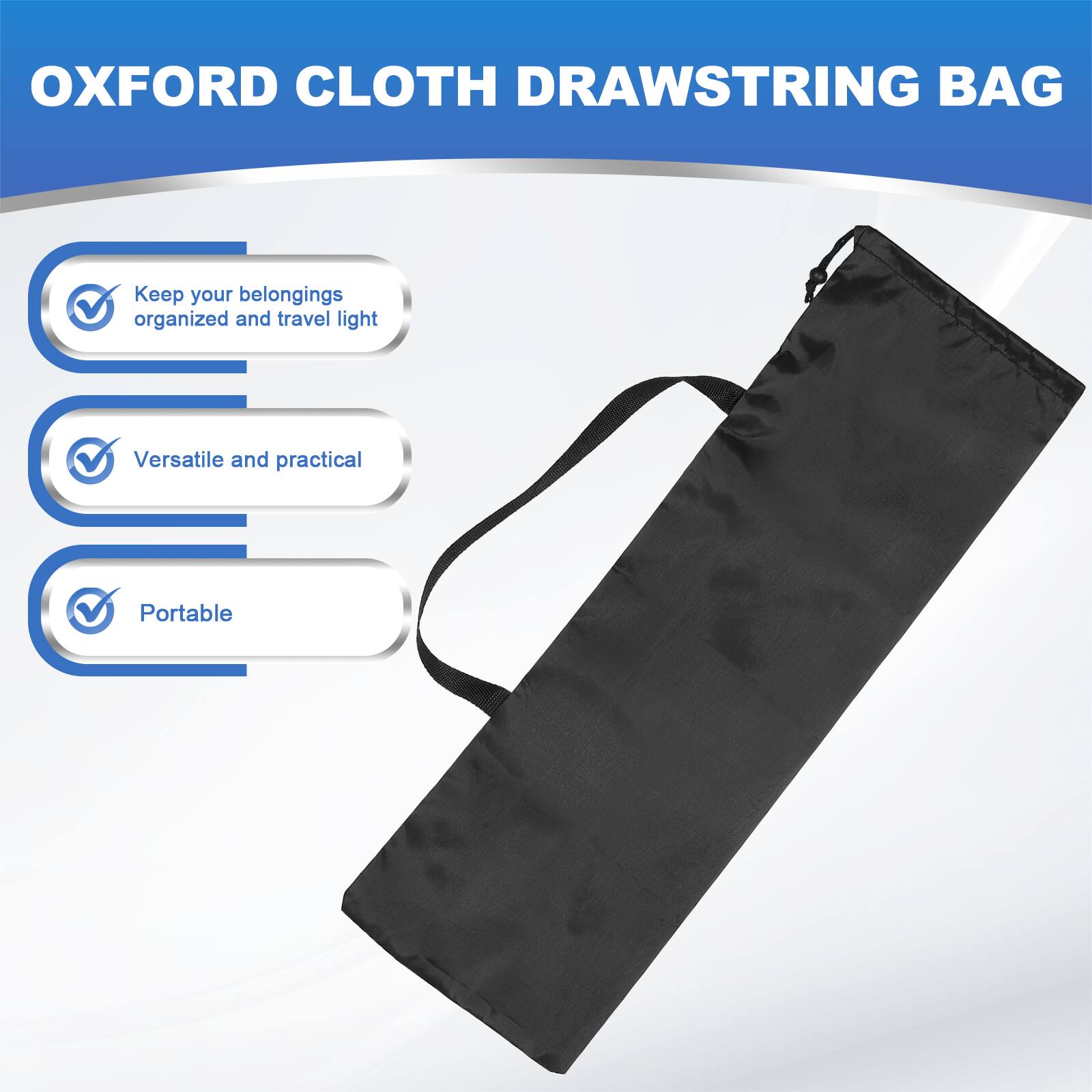 OXFORD CLOTH DRAWSTRING BAG

- Keep your belongings organized and travel light
- Versatile and practical
- Portable