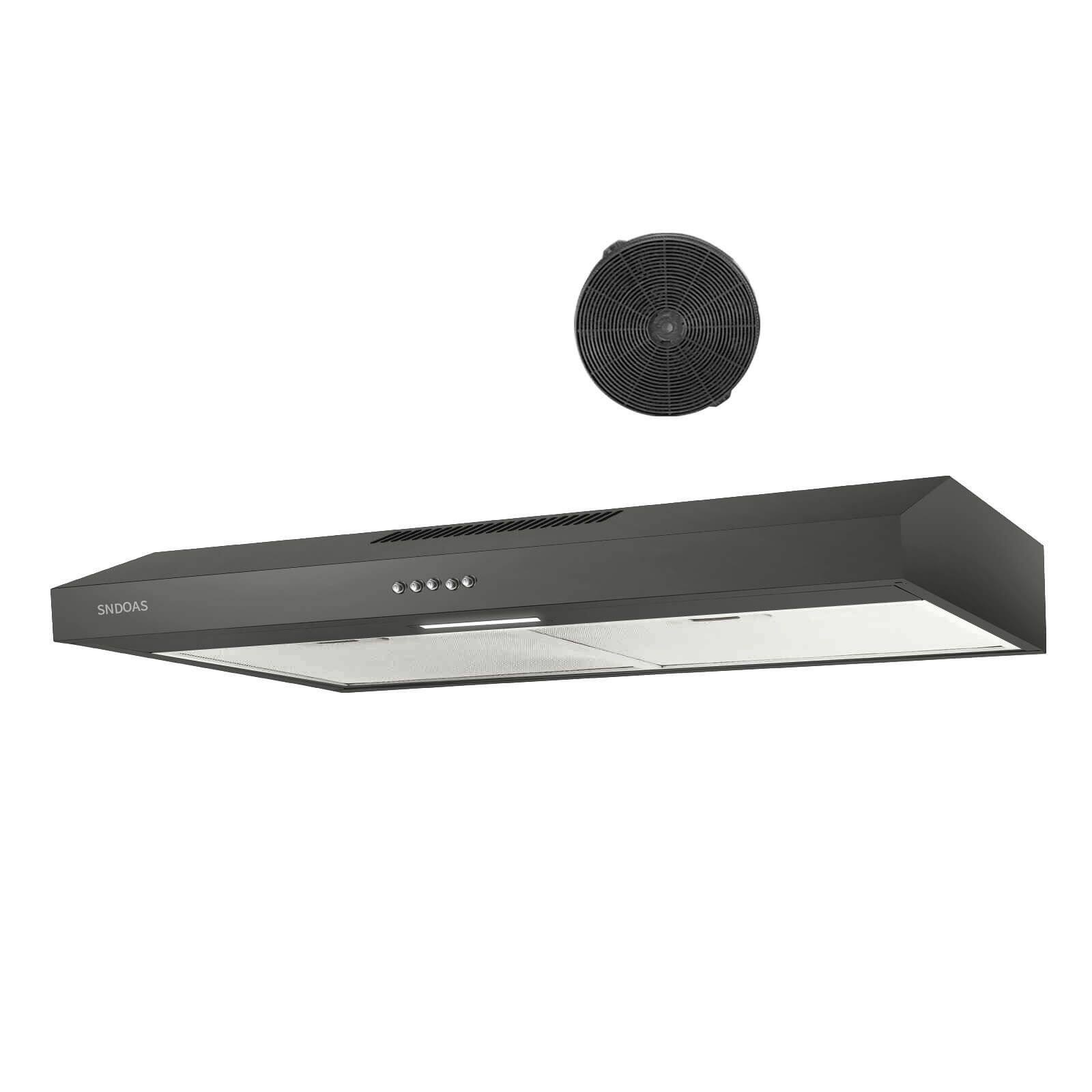 Front. Lycvki - 30 Inch Under Cabinet Range Hood 230 CFM 3 Speed Kitchen Vent - Stainless Steel.