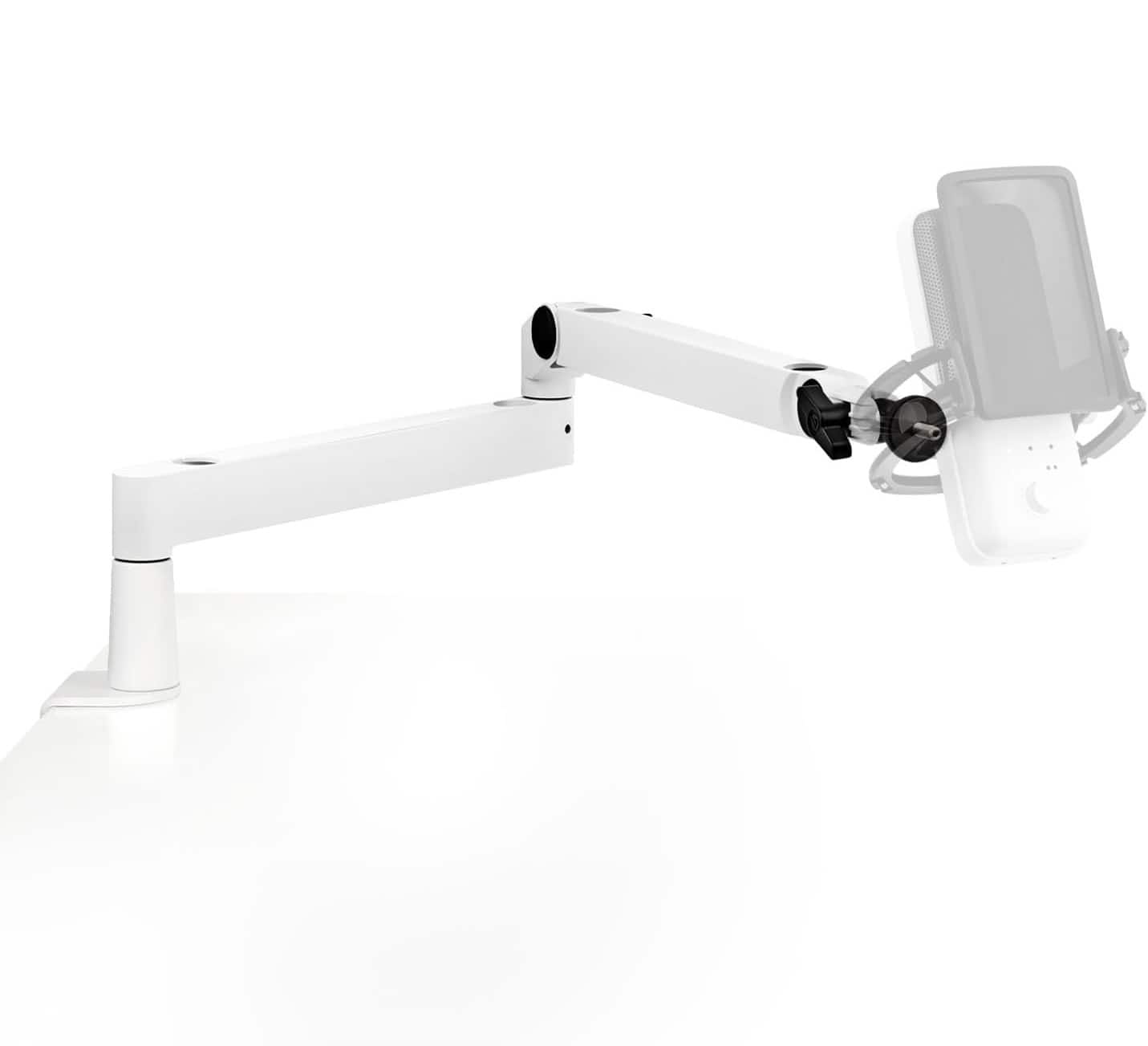 FINEAK - Premium Low Profile Mic Arm for Streaming & Podcasting - White
