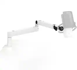 FINEAK - Premium Low Profile Mic Arm for Streaming & Podcasting - White