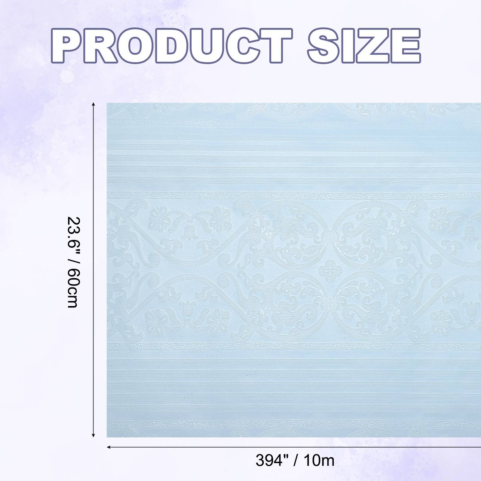 PRODUCT SIZE  
23.6" / 60cm  
394" / 10m