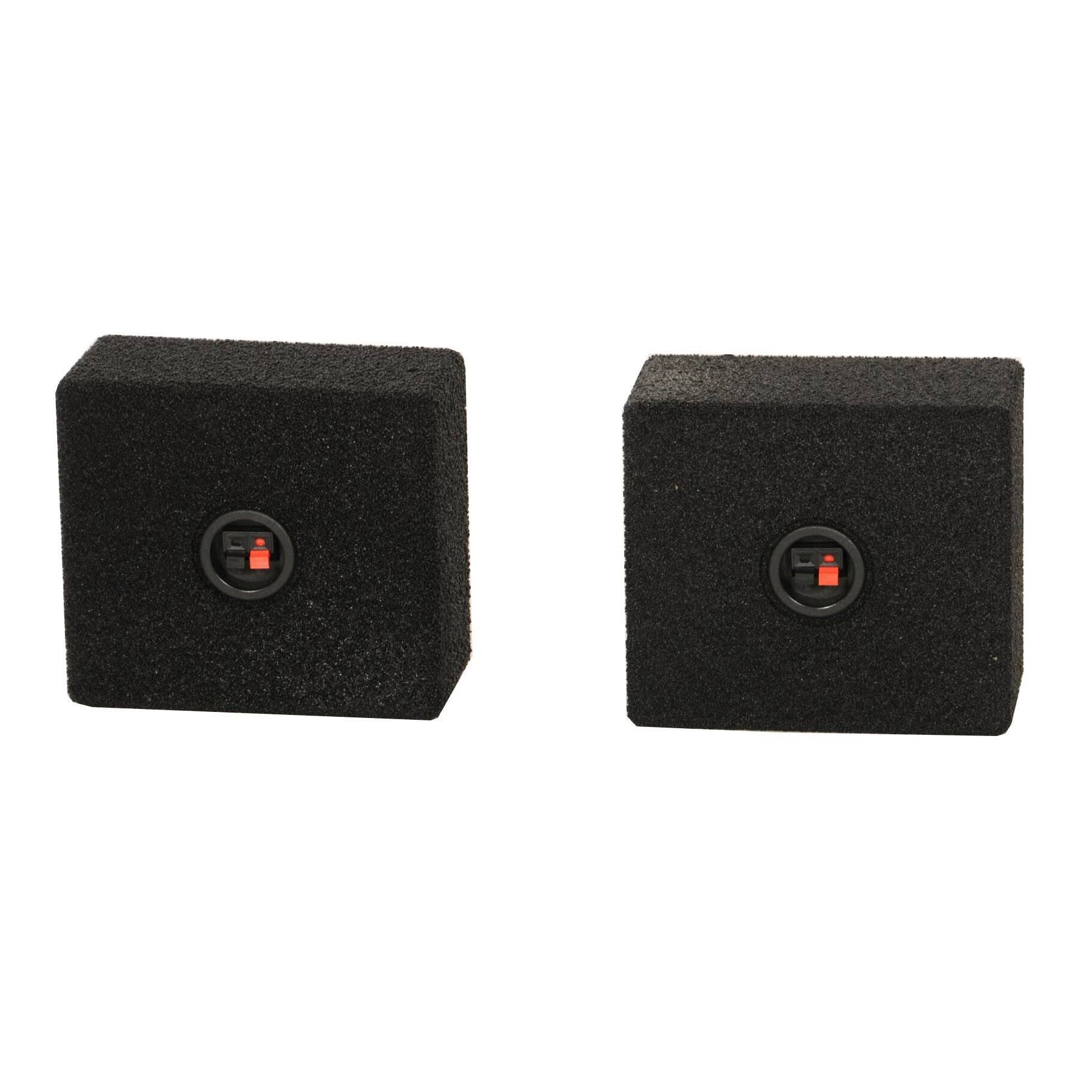 Alt View 3. QPower - QPower QBomb 6.5" Bedliner Spray Car Speaker Box Enclosures, Pair (2 Pack).