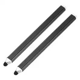 Unique Bargains - 2pcs High Sensitivity Universal Stylus Pens for Touch Screen Devices, Phone, Tablet, Laptop - Black
