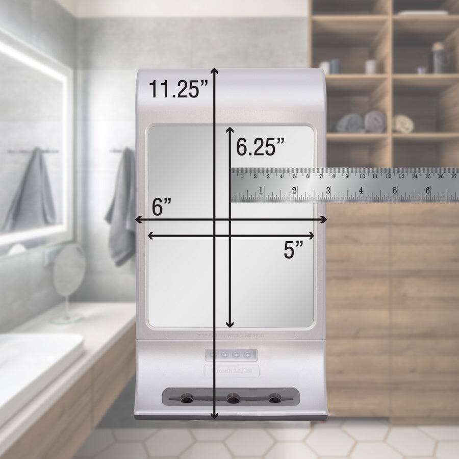 11.25"  
6.25"  
6"  
5"