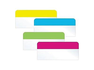 Alt View 1. Redi-Tag - Tabs, Assorted Colors, 2" Wide, 48/Pack - Blue, Green, Magenta, Yellow.