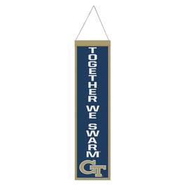 WinCraft - Georgia Tech Yellow Jackets 8" x 32" Slogan Wool Banner - Multicolor