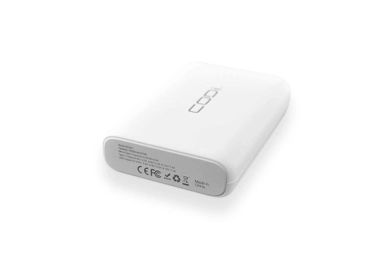 CODI Modd HO Capacity 10000ml 37Wm Mon/SeC Daa UnA oe-COusES-eV-30A OEMS IngutS-2.09-20A ACS-V p1225830A O 4-3.0A 69-2.0 -9-206 9-12V-1.5A DA 6-9V-20A 124-1.5A C EFC E 912-15 MAHS Made In China