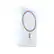 Front. RapidX - Boosta 5k mAh 7.5W Magnetic Wireless Portable Charger for iPhone 12, 13 & 14 - White.