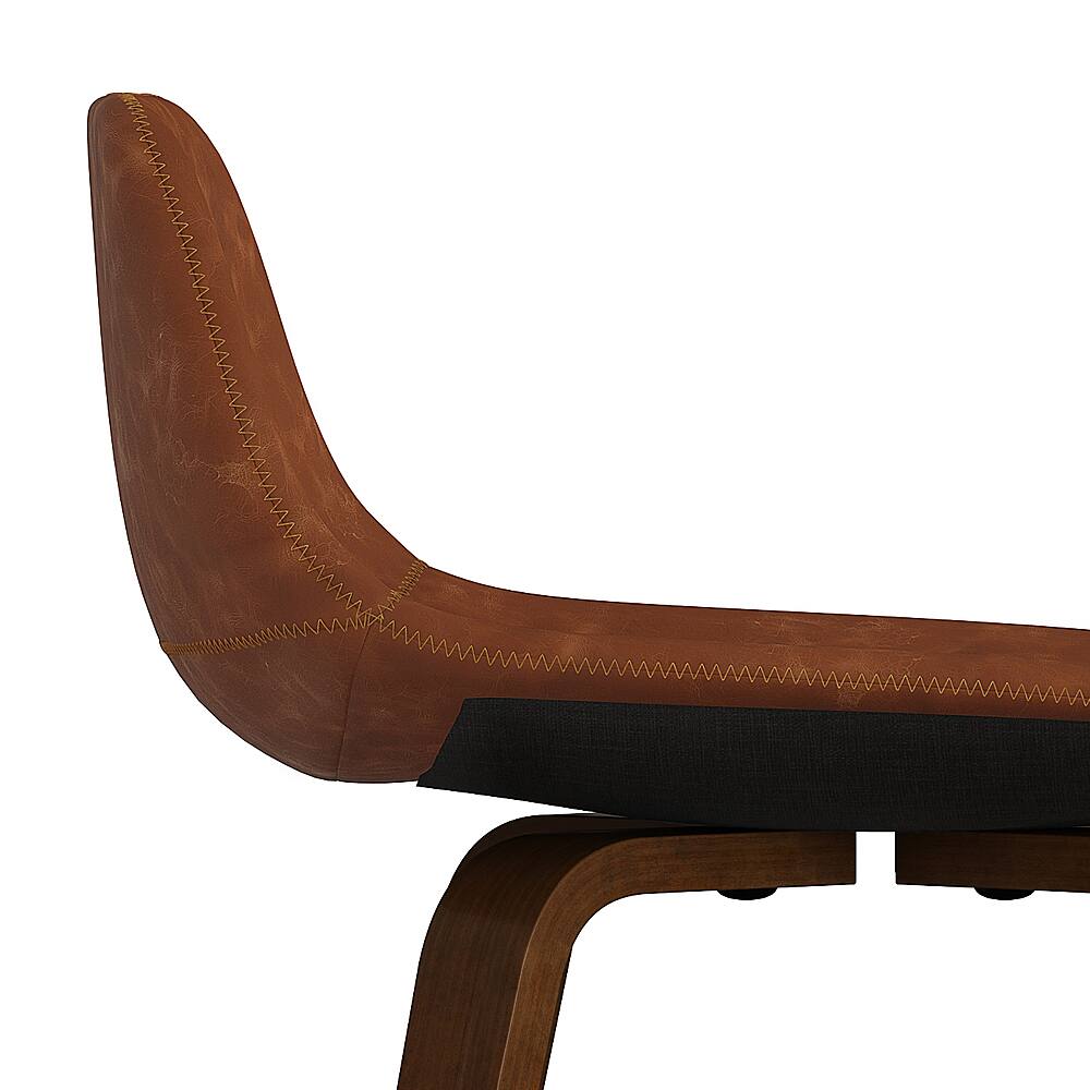 Alt View 14. Simpli Home - Randolph Bentwood Counter Height Stool (Set of 2) - Deep Tan.