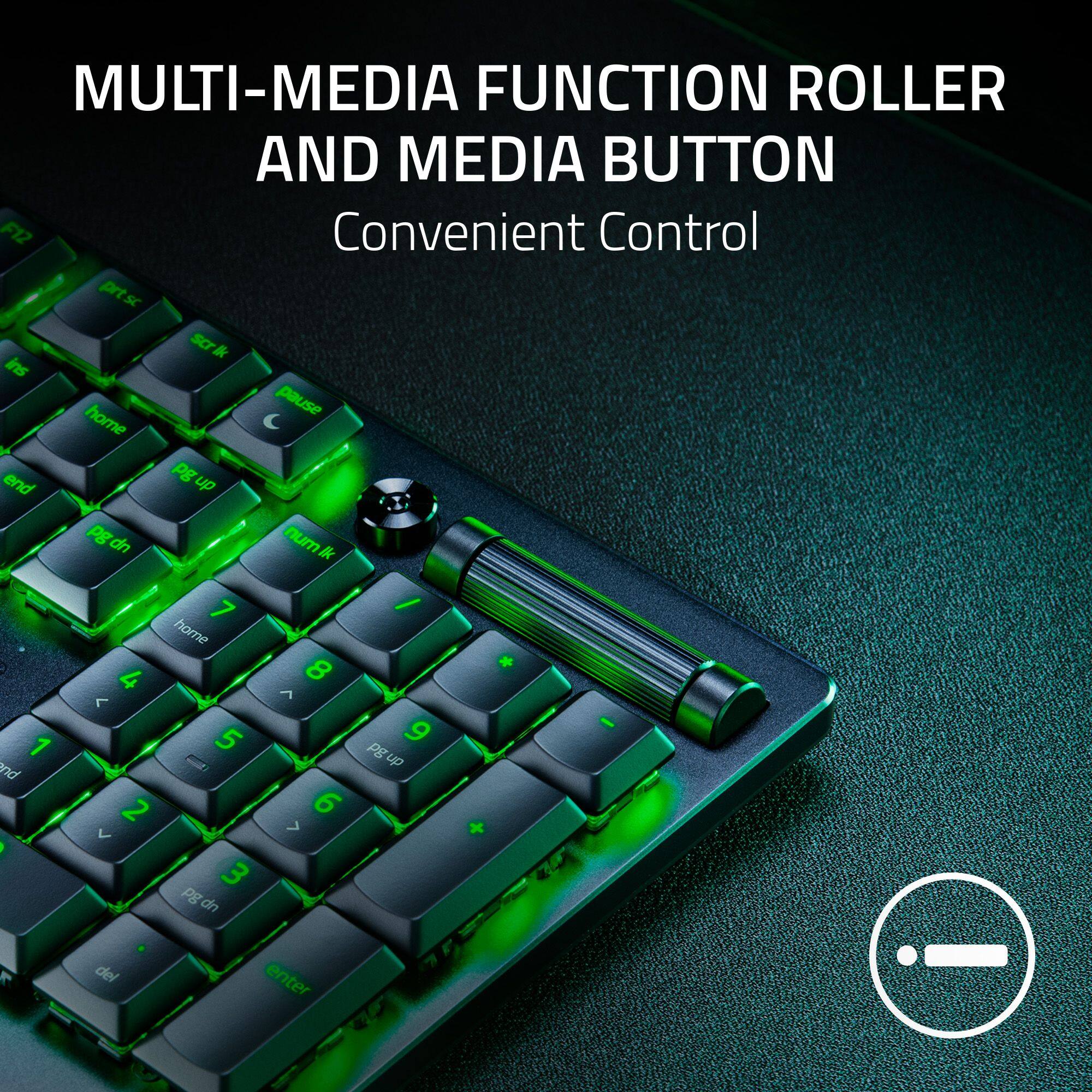 MULTI-MEDIA FUNCTION ROLLER AND MEDIA BUTTON F12 Convenient Control prtsc SCri * ins home pause C end Pg up pgo dn numlk I 7 / home 4 8  J 1 5 9 PE up and 1 2 6 7 > + 3 g dn del enter