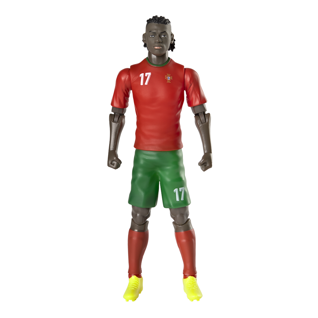 Alt View 1. Banbo Toys - Banbo Toys SOCKERS Portugal National Rafael Leao 8" Collectible Soccer Action Figure.