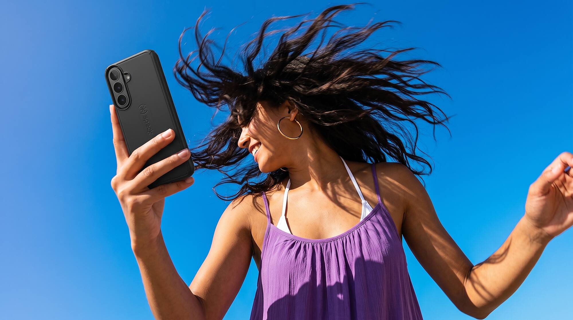 Alt View 3. Speck - ImpactHero Slim Case for  Samsung Galaxy S26 and S25 FE - Black.