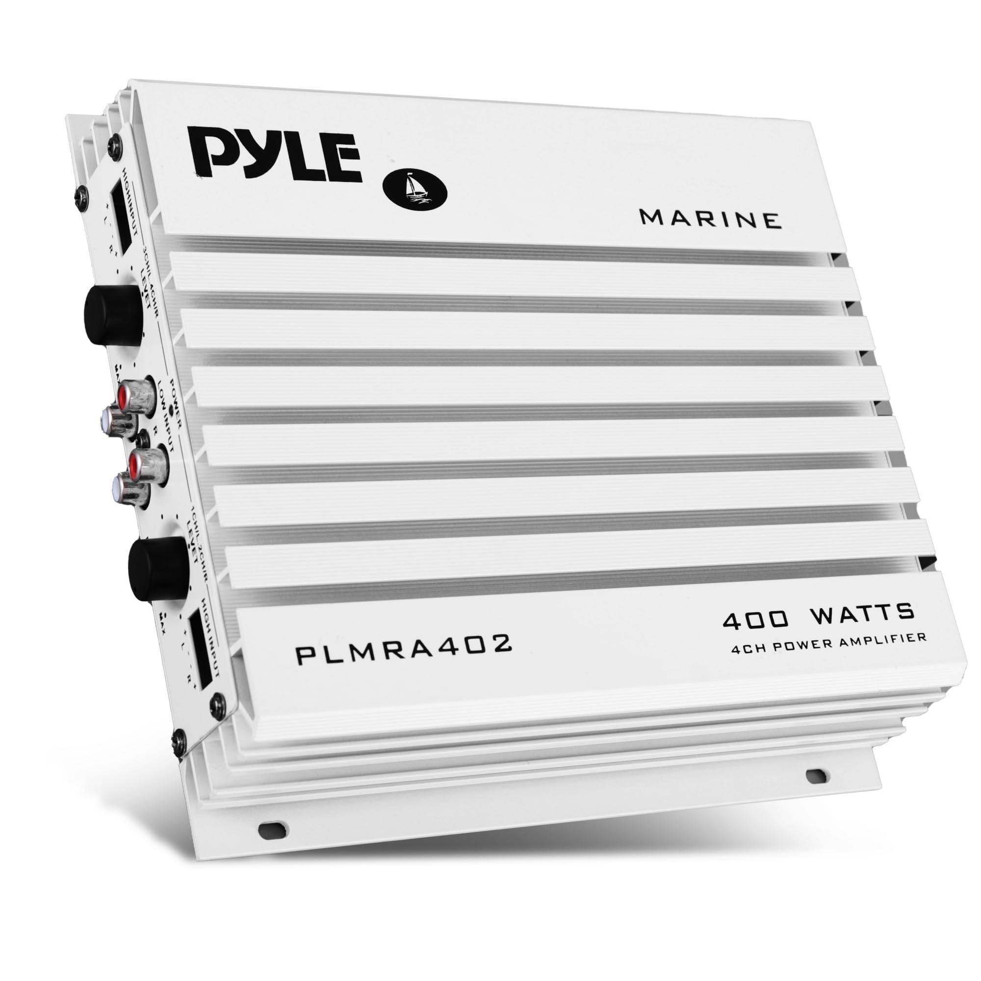 PYLE R A nb SRULAM  HAOR TOSRWO LEVET LIEE  MORINPU PLMRA402 MARINE 400 WATTS POWER AMPLIFIER 4CH