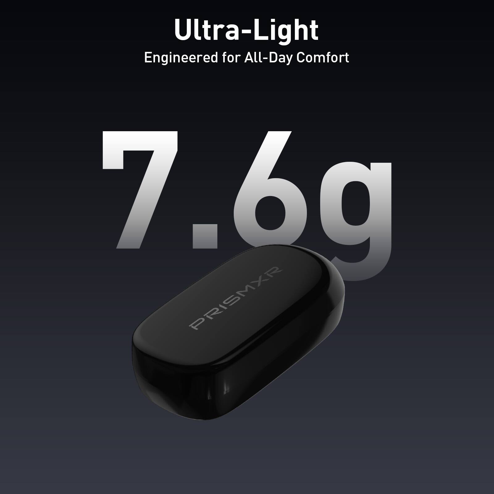 Ultra-Light Engineered for All-Day Comfort 7.6g PRISMXR