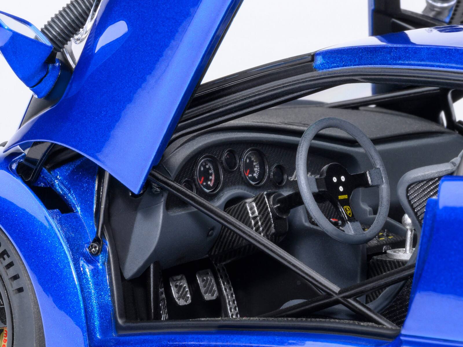 Alt View 3. Autoart - Lamborghini Diablo GTR Monterey Blue Metallic 1/18 Model Car by Autoart.