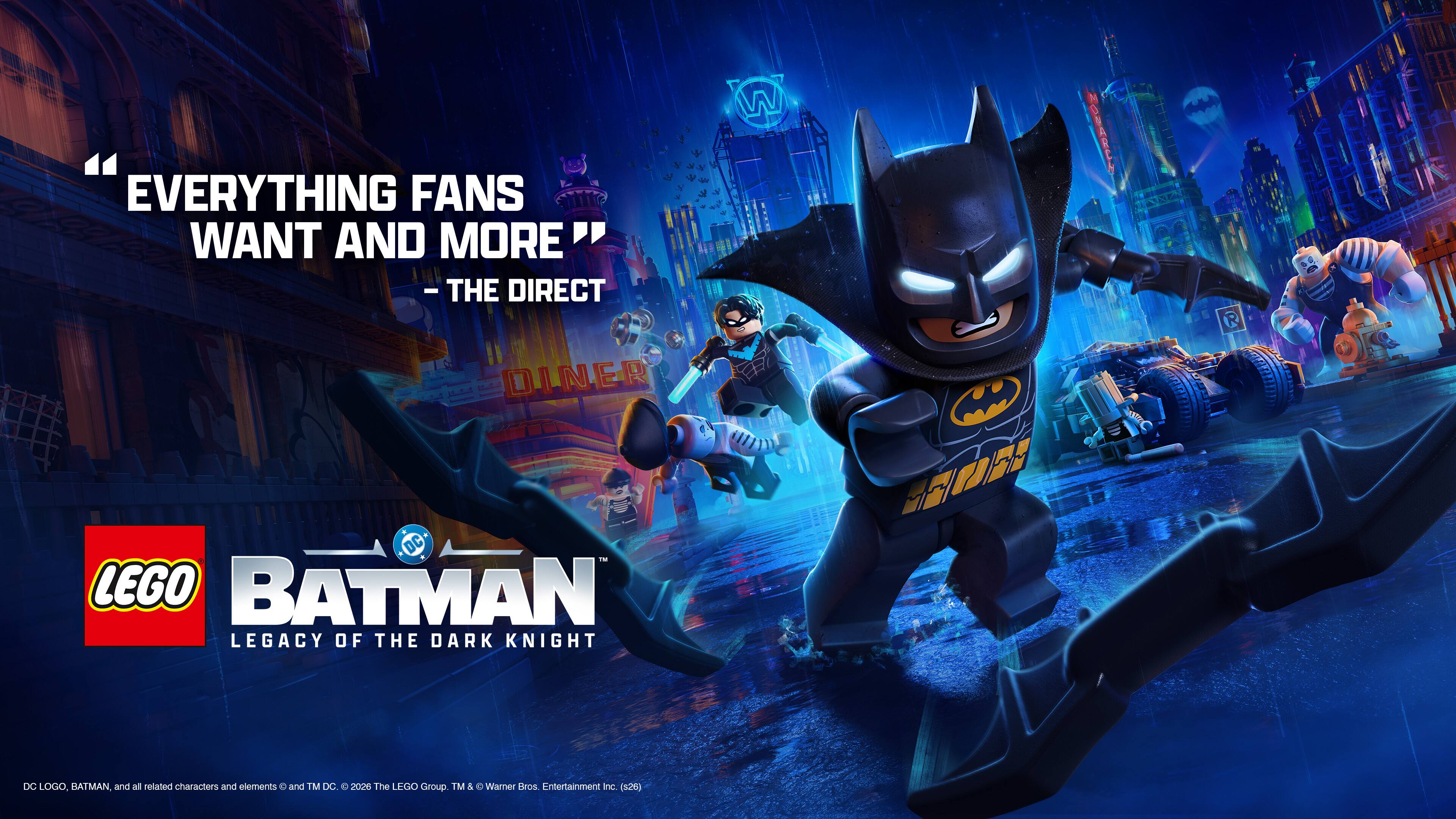 "EVERYTHING FANS WANT AND MORE" - THE DIRECT DINER

LEGO BATMAN: LEGACY OF THE DARK KNIGHT

DC LOGO, BATMAN and all related characters and elements © and ™ DC 2028 The LEGO Group. ™ & © Warner Bros. Entertainment Inc. (320)