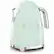 Angle. SMEG - SMEG KLF03 7-cup Electric Kettle - Pastel Green.
