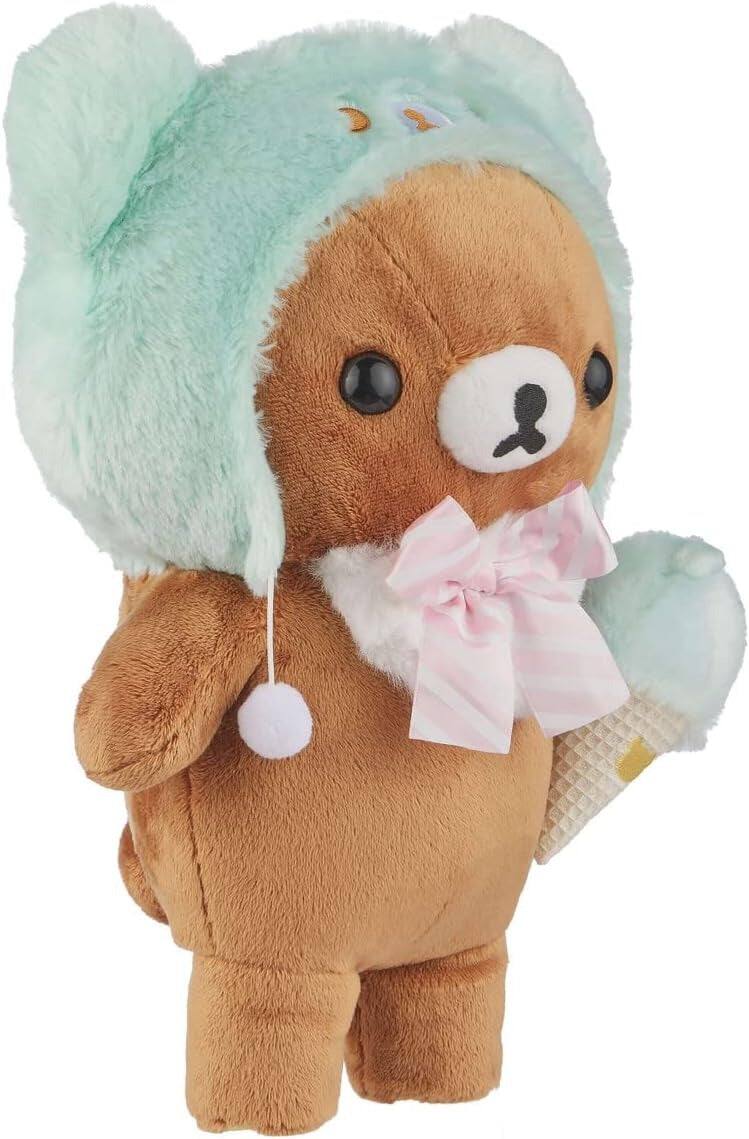 Alt View 3. Rilakkuma - Chairoikoguma San-X Original: Happy Ice Cream Series Plush - Small.