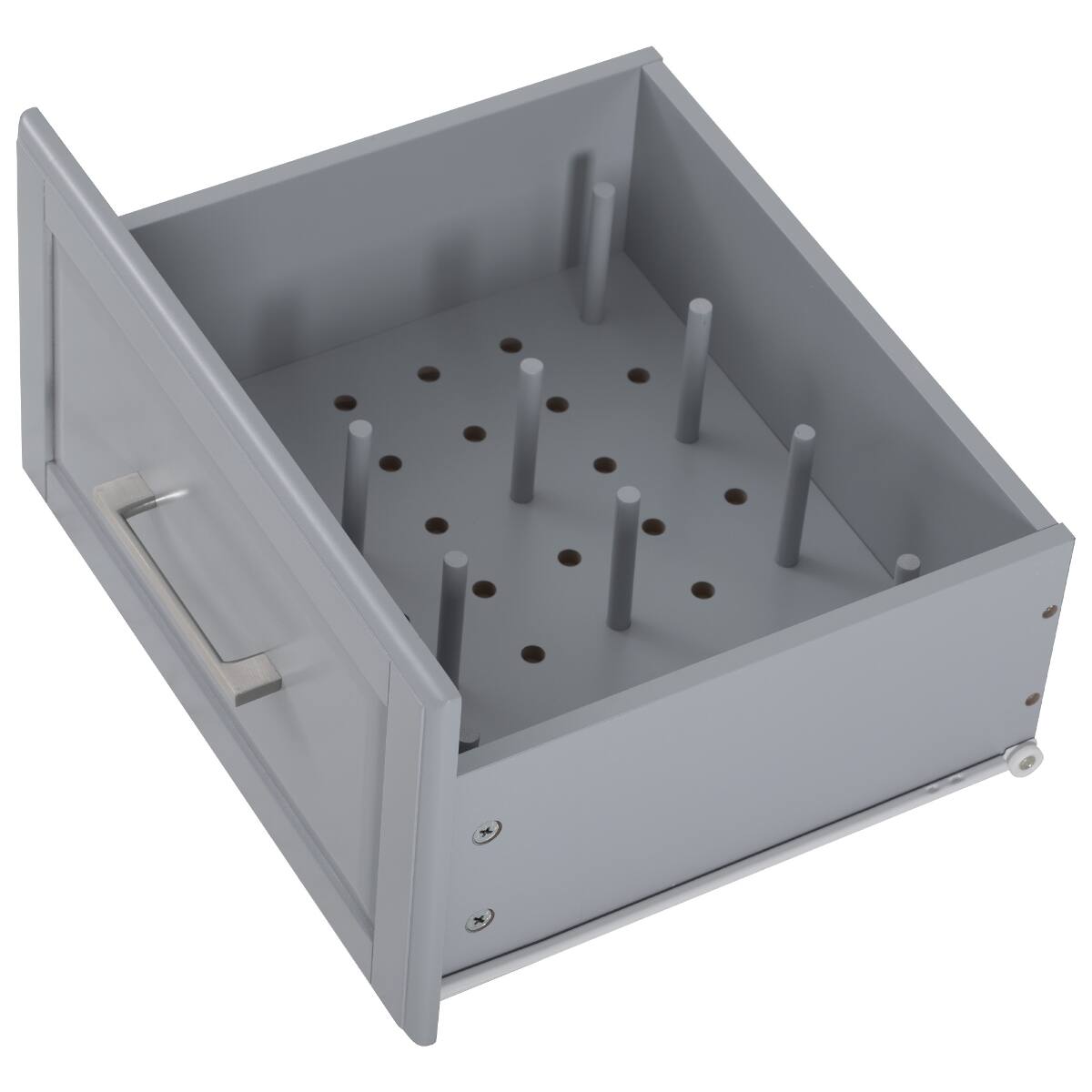 Back. Loheer - Loheer 50.7" Kitchen Island with Tilt Trash Can Cabinet, Rolling Kitchen Island with Drop Leaf, Grey Blue Kitchen Cart - Grey Blue.