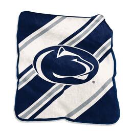 Logo Brands - Penn State Nittany Lions 50" x 60" Raschel Stripe Throw Blanket - Multicolor
