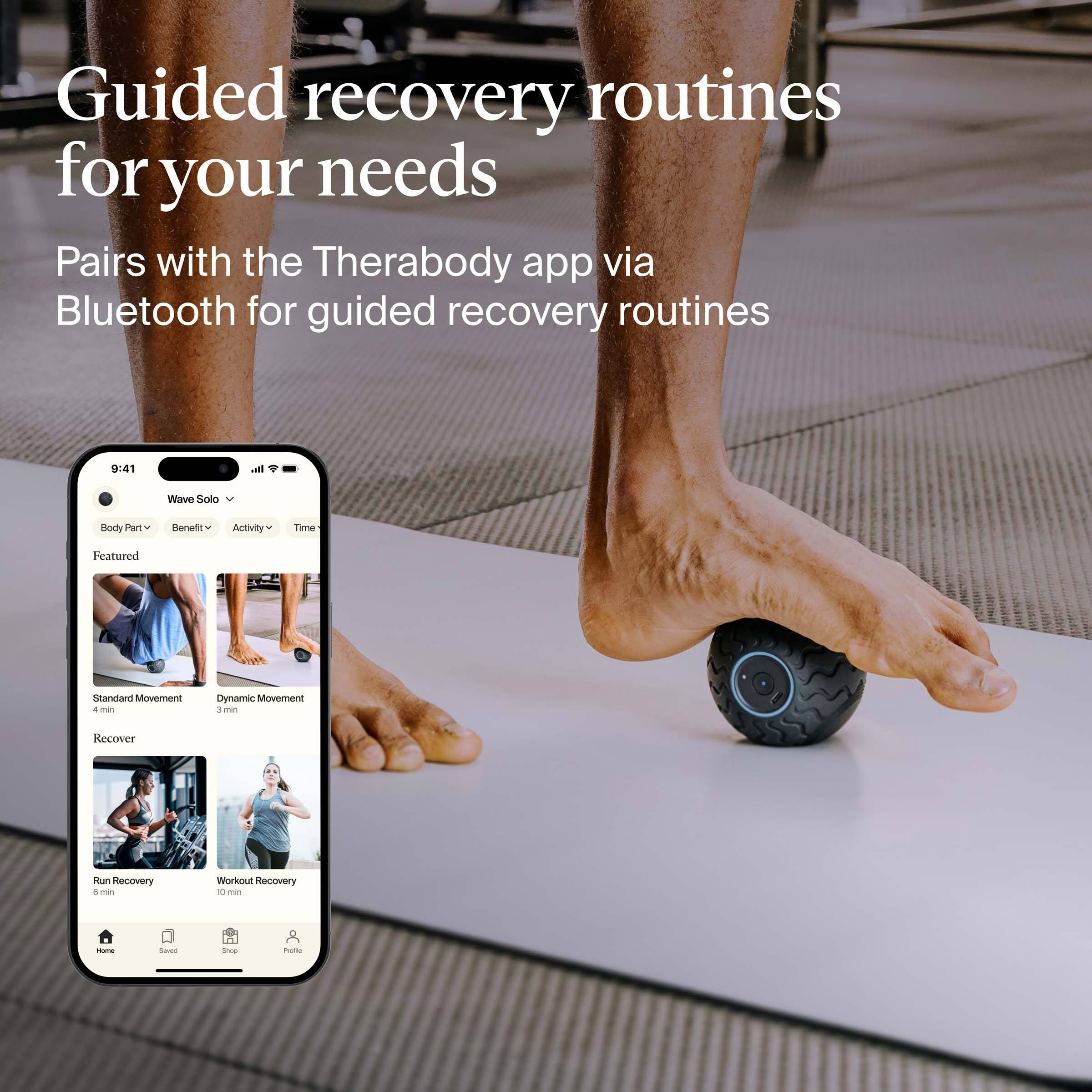 Alt View 17. Therabody - Therabody - WaveSolo - Vibrating Ball Roller For Pinpointed Muscle Relief - Black - Black.