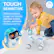 TOUCH SENSITIVE
Petting the head brings it to life with adorable actions, sounds, and loads of interactive fun.
