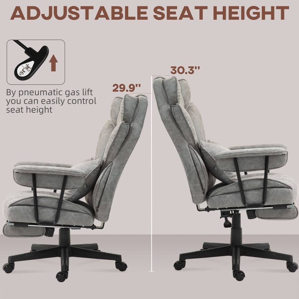 ADJUSTABLE SEAT HEIGHT

By pneumatic gas lift you can easily control seat height

29.9" 30.3"