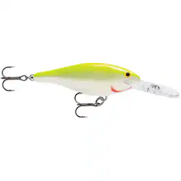 Rapala - Shad Rap 06, Fishing Lure - Silver Fluorescent Chartreuse