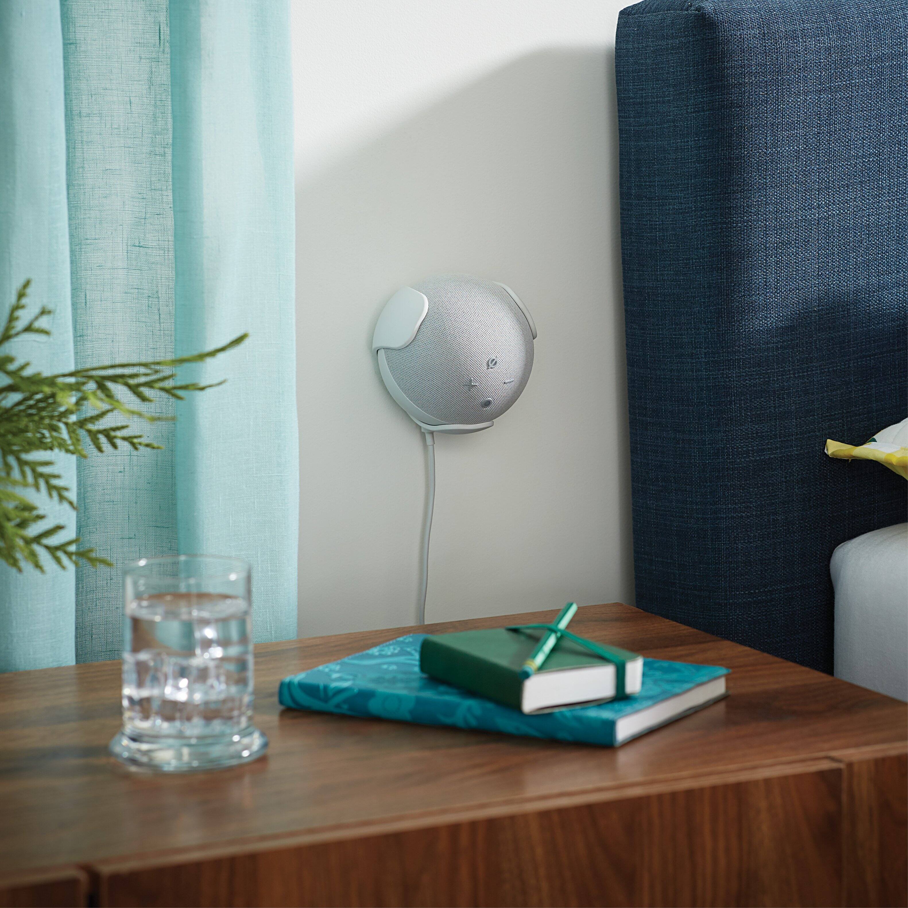 Alt View 12. Sanus - Wall Mount Designed for Amazon Echo Dot (4th Gen) - White.