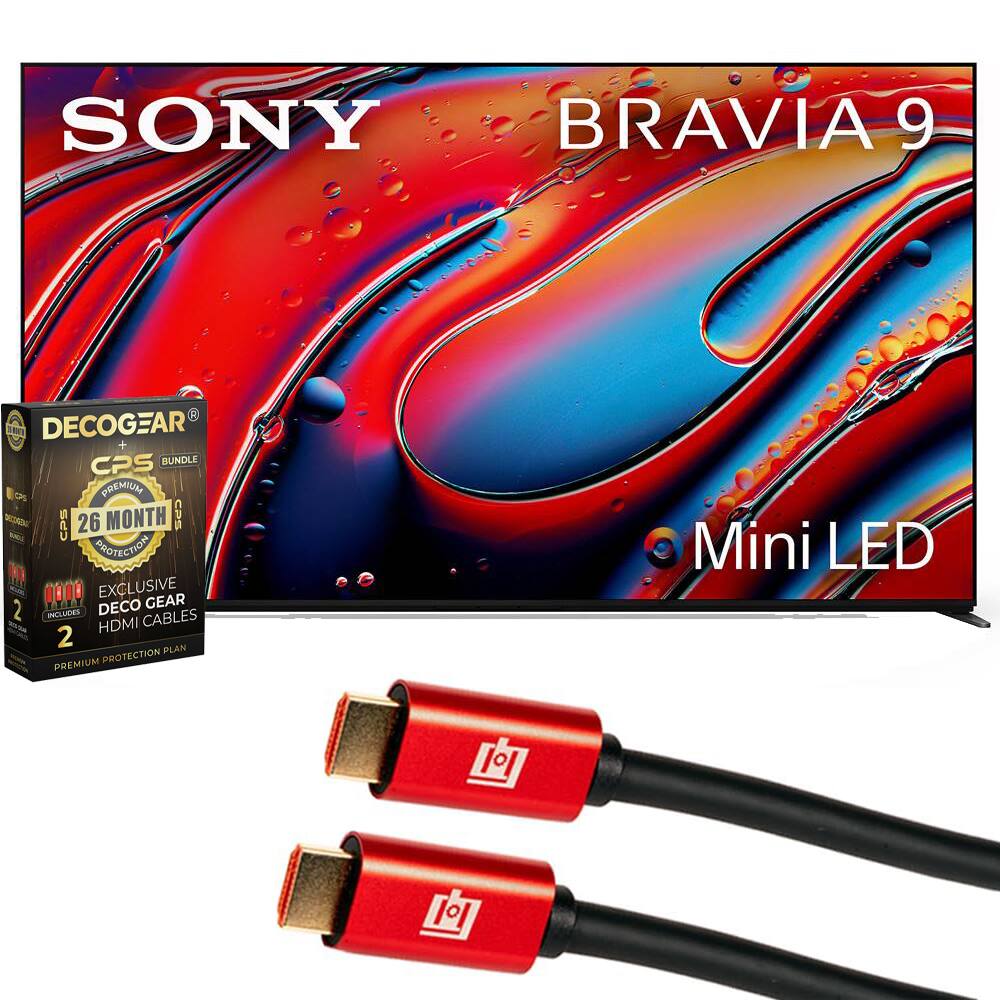 SONY BRAVIA 9  
Mini LED  

DECOGEAR + CPS BUNDLE  
PREMIUM  
26 MONTH CPS PROTECTION  
EXCLUSIVE DECO GEAR  
INCLUDES HDMI CABLES  
2 PLAN PREMIUM PROTECTION