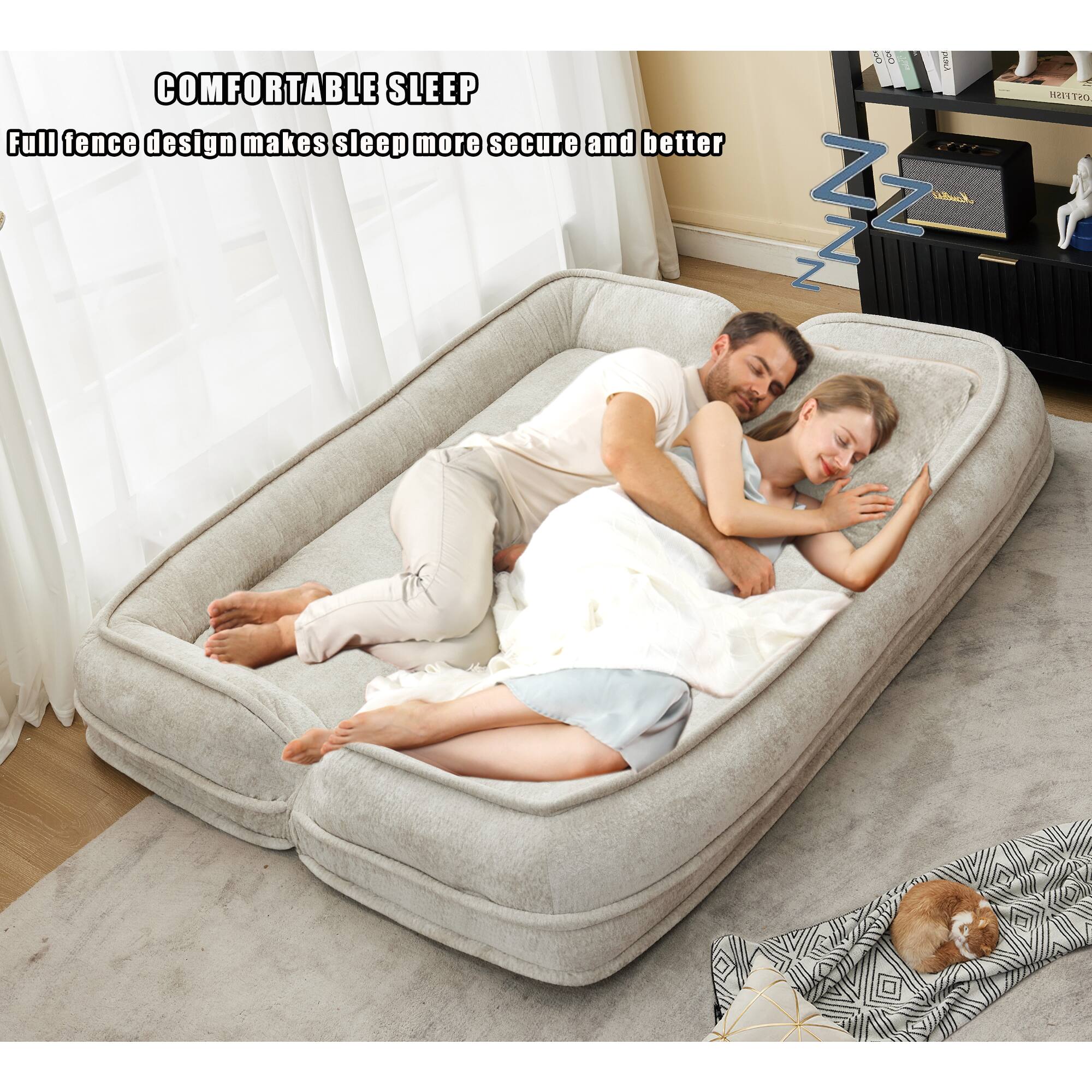 COMFORTABLE SLEEP  
Full fence design makes sleep more secure and better