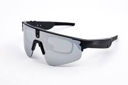 PRIMEPLUS - AI Smart Glasses 8MP Camera AI Real-Time Translation Voice Assistant Music Player Touch Control Outdoor Cycling - Black Frame-Black Lenses