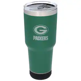 The Memory Company - Green Bay Packers 30oz. Stainless Steel LED Bluetooth Tumbler - Multicolor