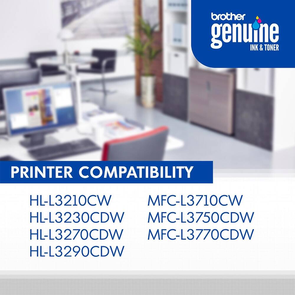 brother genuine INK & TONER  
PRINTER COMPATIBILITY  
HL-L3210CW  
MFC-L3710CW  
HL-L3230CDW  
MFC-L3750CDW  
HL-L3270CDW  
MFC-L3770CDW  
HL-L3290CDW