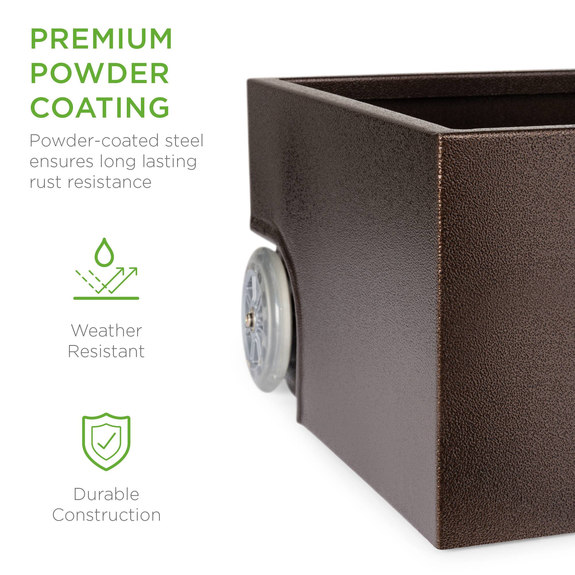 PREMIUM POWDER COATING

Powder-coated steel ensures long lasting rust resistance

Weather Resistant

Durable Construction