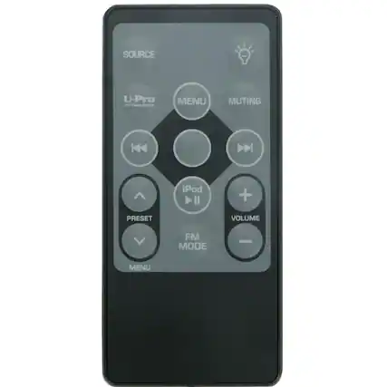 SOURCE
U-Pro HD Wide Screen
MENU
MUTING
iPod II
PRESET
VOLUME
FM MODE
MENU