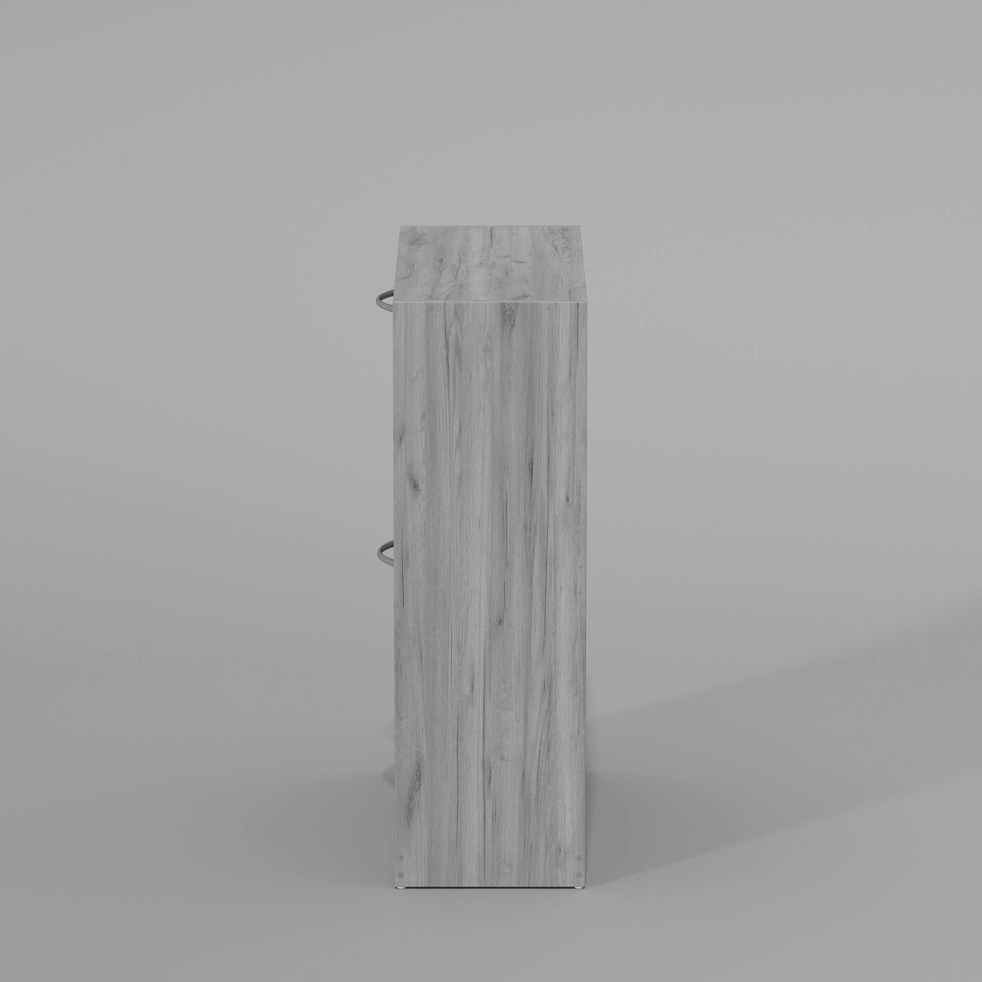 Left. Famapy - Famapy Flip - Down Desigh Shoe Racks Rustic Charm, Smart Storage Shoe Cabinet - Gray.