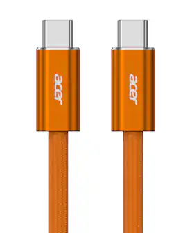 Acer - USB C to USB C Cable, Type-C 60W Fast Charging Cable (6 FT) for iPhone 17 Series, iPadmini 6 and More - Orange