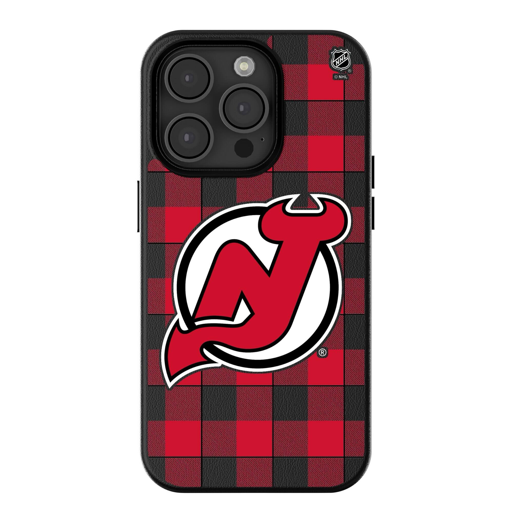 Keyscaper - NHL - New Jersey Devils Plaid iPhone Magnetic Bump Case - 15 Pro - Black price history on PriceWatchPro