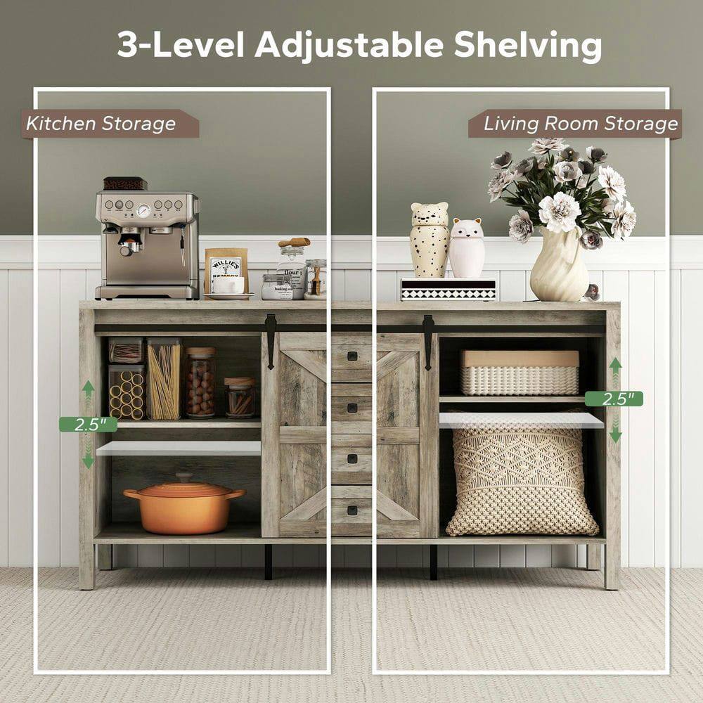 3-Level Adjustable Shelving

Kitchen Storage

Living Room Storage

2.5"