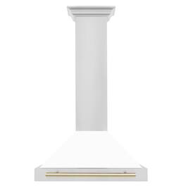 ZLINE Autograph Edition - 30 inches - Externally Vented - Wall Range Hood - White Matte